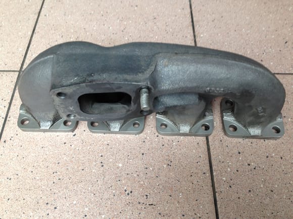 exhaust manifold after soda blasting