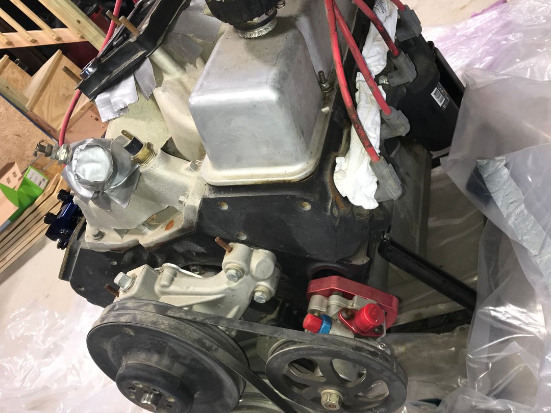 Complete SBC Race motor with Braswell carb and pumps for Sale in