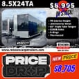 NEW!!! 8.5 X 24 BLACK ENCLOSED CARGO TRAILER   for sale $8,705 