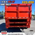7 x 16 TA Roll-Off Dump Trailer – 14K GVWR (3-Bin System)  for sale $22,850 