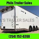 32 ENCLOSED RACE TRAILER LOADED WITH OPTIONS NATIONAL BRAND 