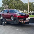 1975 Monza w 2023 car trailer