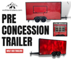 8.5x16TA Red Blackout Pre-Concession Trailer
