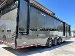 34' RACE TRAILER CAR HAULER REAR PLEXI GLASS DOORS HAULMARK   for sale $48,500 