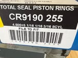 Total Seal CR Classic Race Piston Rings CR9190 255  for sale $139 