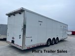 34' ALL ALUMINUM BATHROOM RACING TRAILER CAR HAULER CLOSEOUT  for sale $45,500 