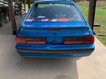 1989 Blue Ford Mustang LX Hatchback Rolling Chassis  for sale $5,500 