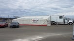 Used 45' x 25' trailer awning & aluminum frame  for sale $4,000 