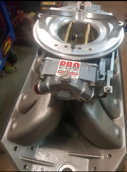 Dart BBC 18 degree Dart manifold and SV1Pro System carb  for Sale $1,300 
