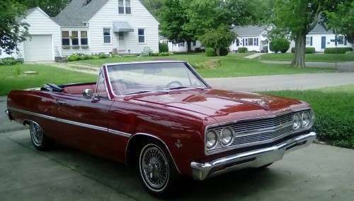 1965 Chevelle Malibu Conv 283 PDB COLD AC for Sale $34,900
