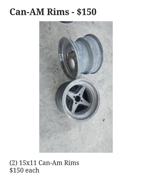 Can-Am Rims  for Sale $150 