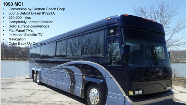 Executive Motor Coach 40’ MCI Immaculate