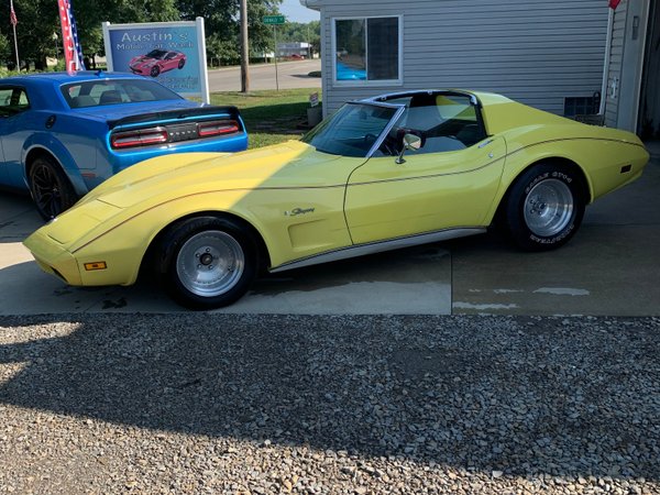 1974 T-Bar Yellow Corvette for Sale $7,995