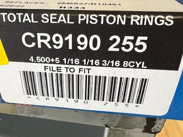 Total Seal CR Classic Race Piston Rings CR9190 255  for Sale $139 