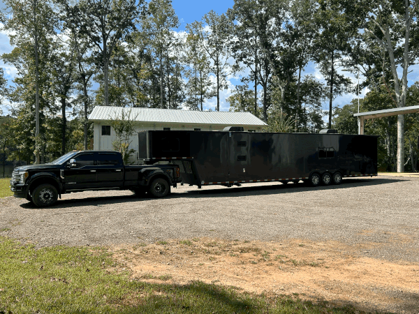 2020 Vintage Platinum gooseneck 48' double car hauler