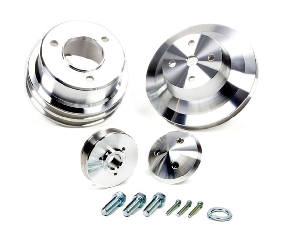 Bb Chevy 3 Pc Pulley Set , by MARCH PERFORMANCE, Man. Part #