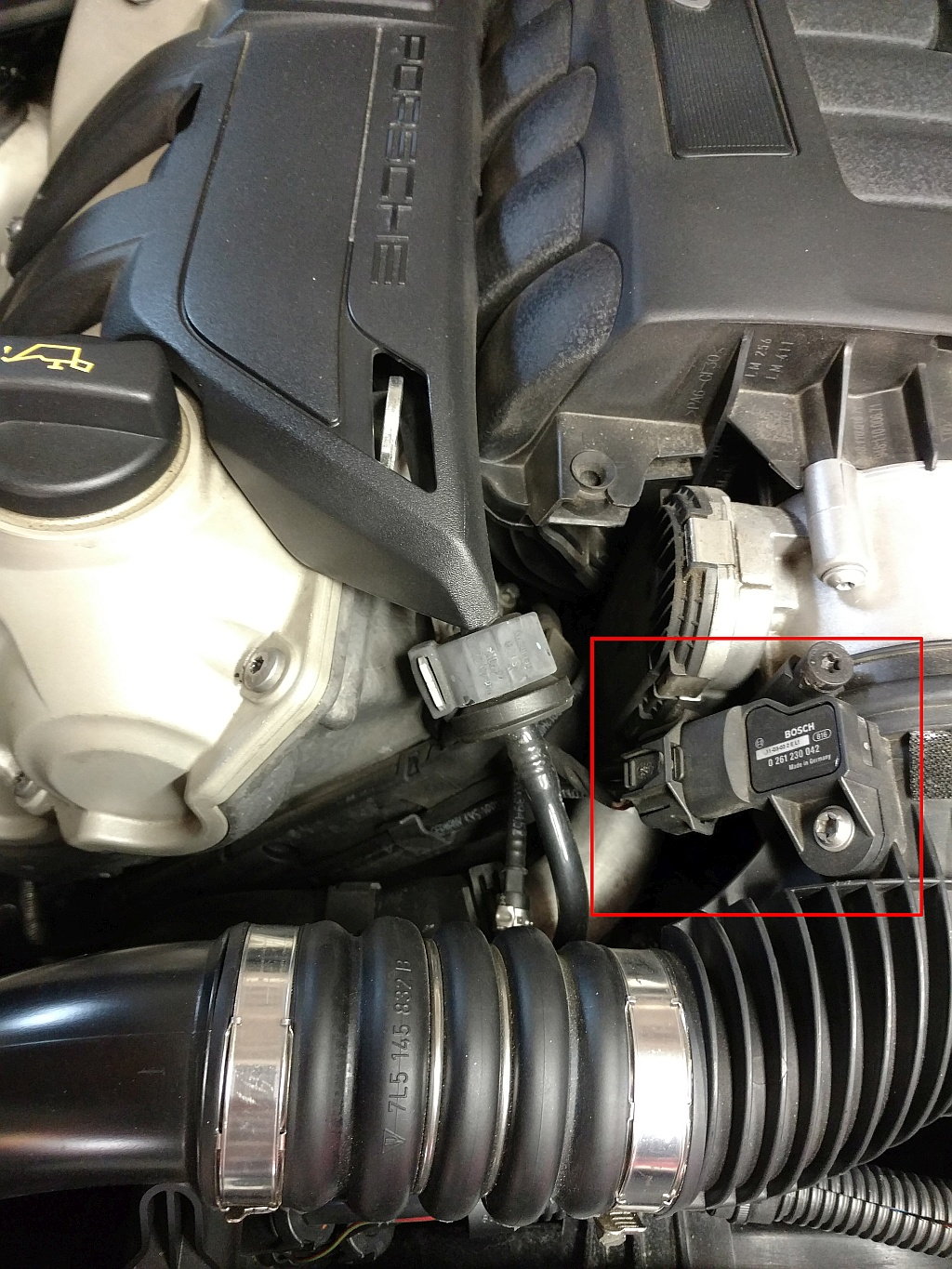 P226570 - 95B201544AA - Kraftstoffleitung - OPTION: ohne Zusatz-/ Standheizung (Option code: I9M0) (95B201544G) für Porsche
