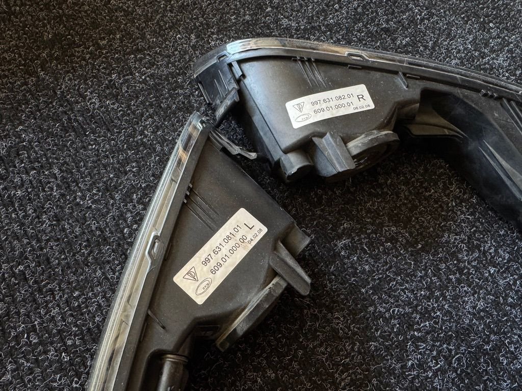 Lights - Porsche 997 997.1 Lower Front Fog Lights & Turn Signals - OEM 2008 - Used - All Years  All Models - Saratoga, CA 95070, United States