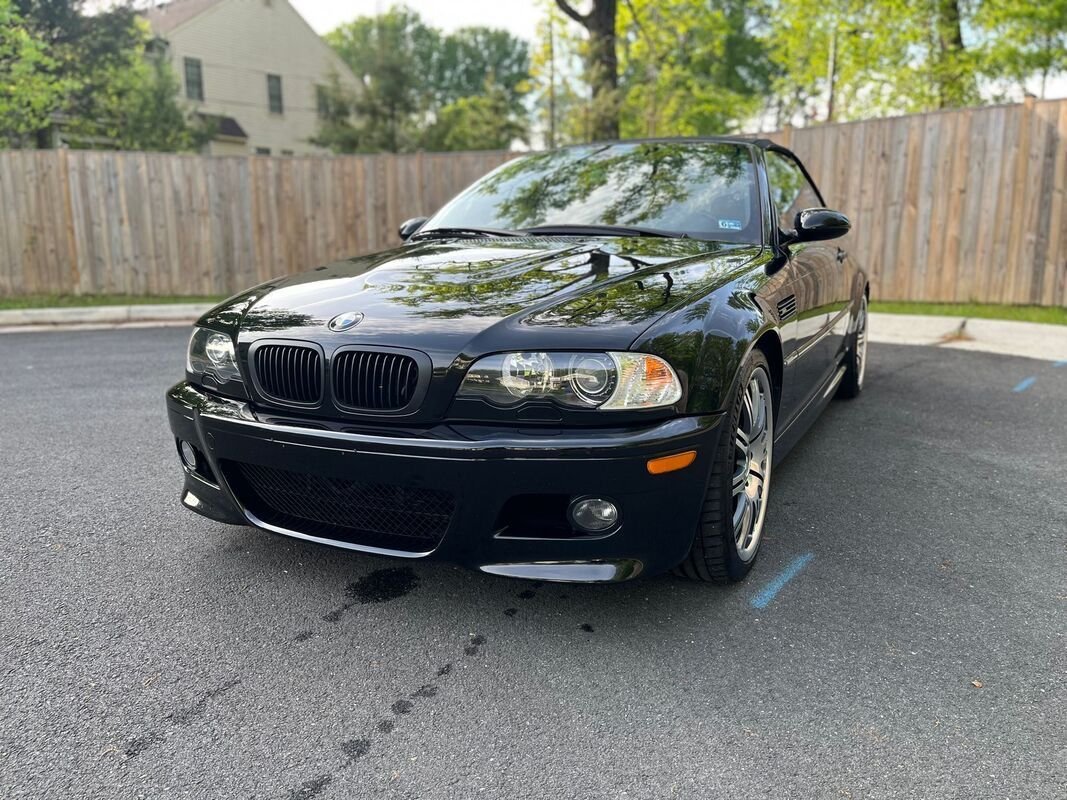 2004 BMW M3 - LOW MILEAGE 2004 e46 M3 Convertible -- Black on Cinnamon, 24K Miles and 2 Owners - Used - VIN WBSBR93414PK06483 - 24,500 Miles - 6 cyl - 2WD - Automatic - Convertible - Black - Fairfax, VA 22030, United States