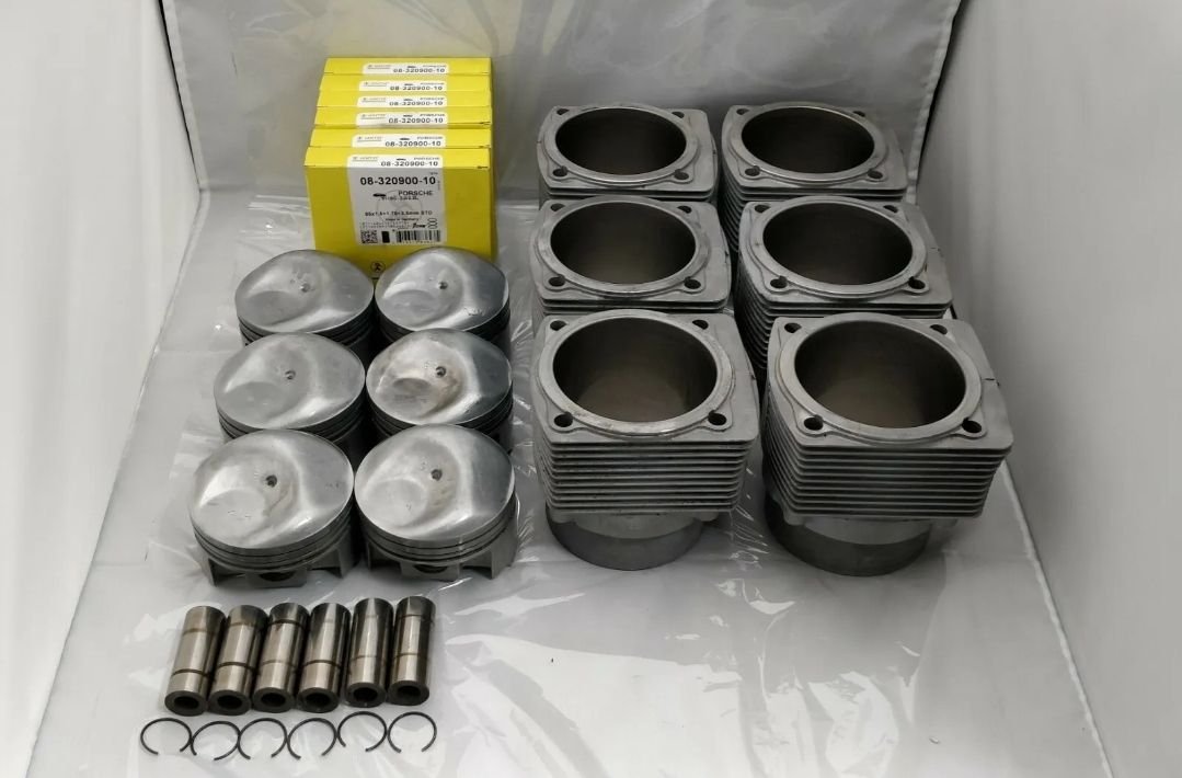 Engine - Internals - Porsche 911 Euro 3.2 pistons and cylinders set 930-20 930-26 Mahle 5035592 - Used - 1978 to 1989 Porsche 911 - Chesapeake, VA 23321, United States