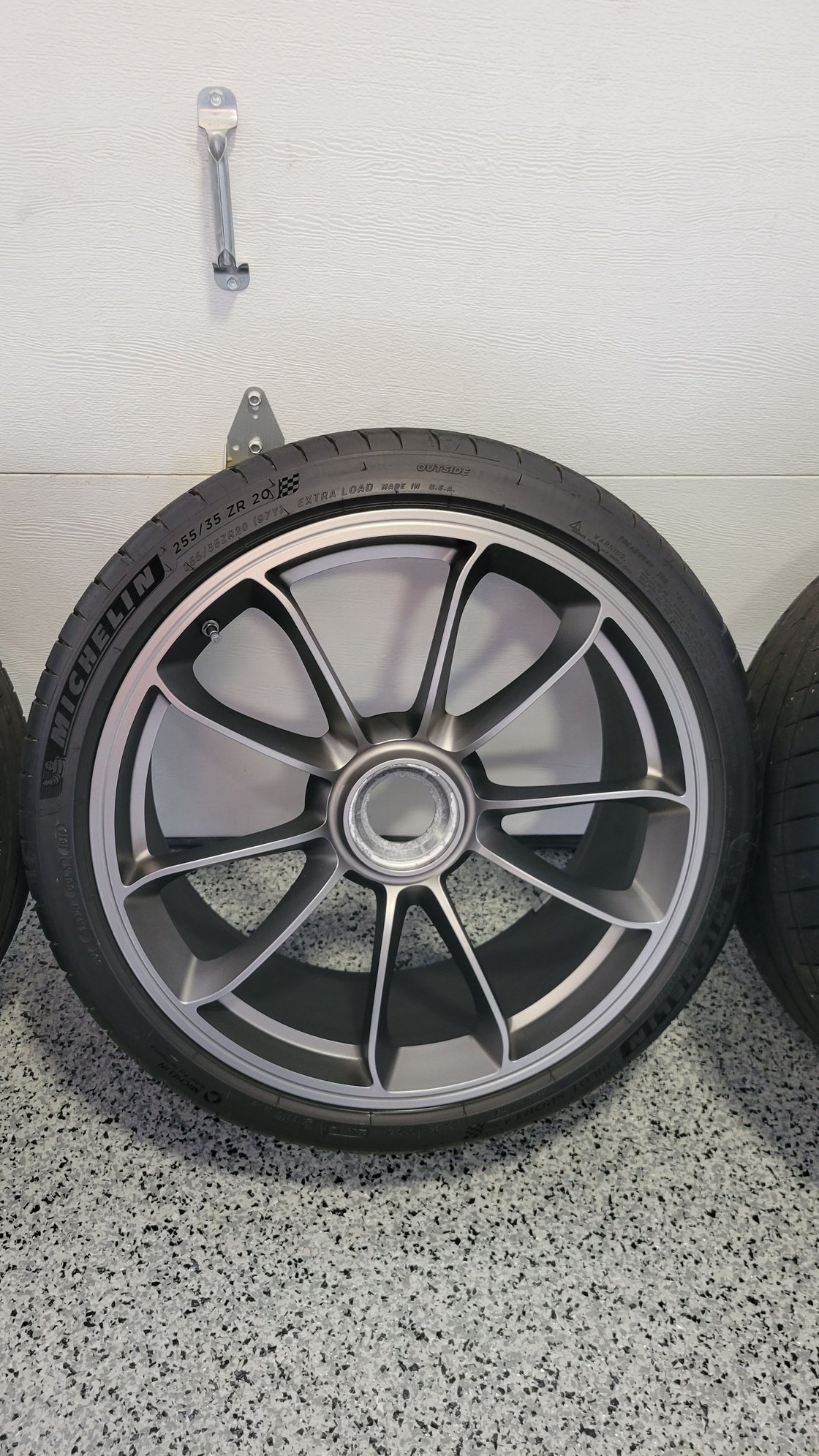 Wheels and Tires/Axles - OEM GT3 RS wheels in Platinum Grey with Michelin Pilot 4S in GT3 Fitment - Used - 2014 to 2019 Porsche GT3 - Orange County, CA 92656, United States