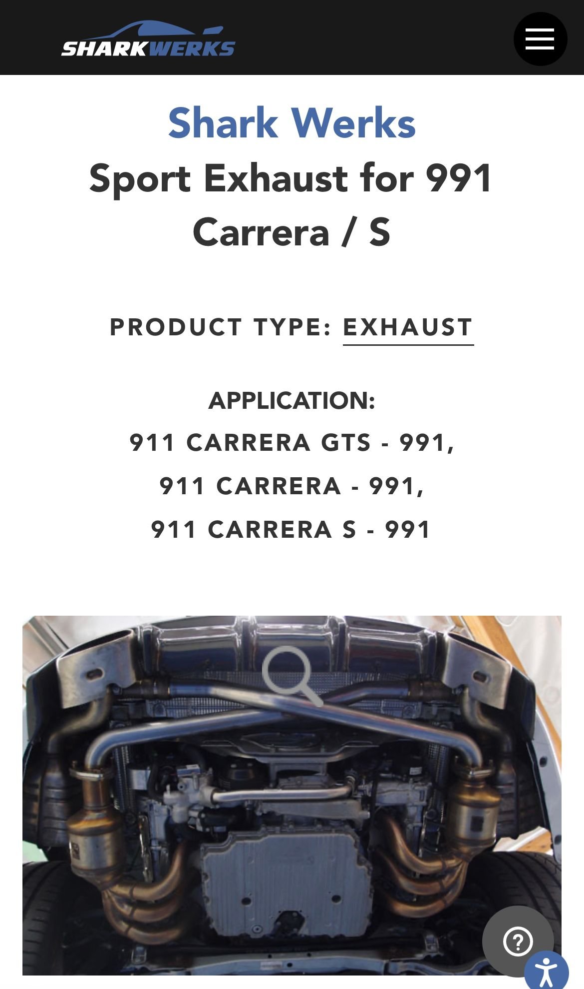 Engine - Exhaust - Shark Werks Sport Exhaust for 991 X-pipe - Used - 2012 to 2016 Porsche 911 - Cary, NC 27513, United States
