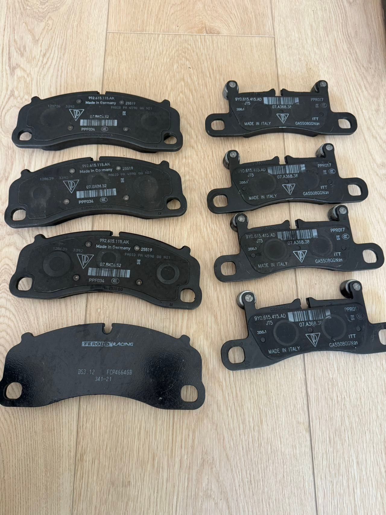 Brakes - 718 GTS 4.0 stock front/rear break pads - Used - 2020 to 2024 Porsche 718 - Lake Forest, CA 92630, United States
