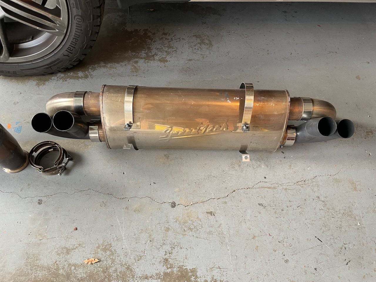 Engine - Exhaust - 996tt Speedtech "Quiet" 2.5 with 100 cell cats w/ black dual-outlet pipes - Used - 2001 to 2005 Porsche 911 - San Diego, CA 92122, United States