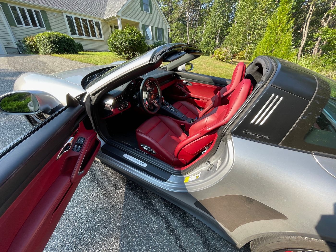 2018 Porsche 911 - 2018 Targa 4 GTS - MT - GT Silver with Bordeaux leather interior, 9300 miles - Used - VIN WP0BB2A92JS134204 - 9,500 Miles - 6 cyl - 4WD - Manual - Convertible - Silver - Boston, MA 02446, United States