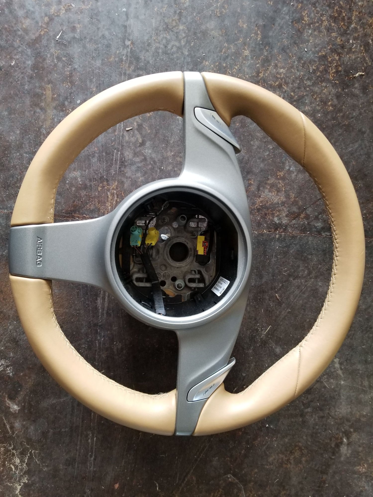 Interior/Upholstery - 997.2 Sand Beige/Tan PDK Steering Wheel - Used - 2009 to 2012 Porsche 911 - Jackson, TN 38305, United States