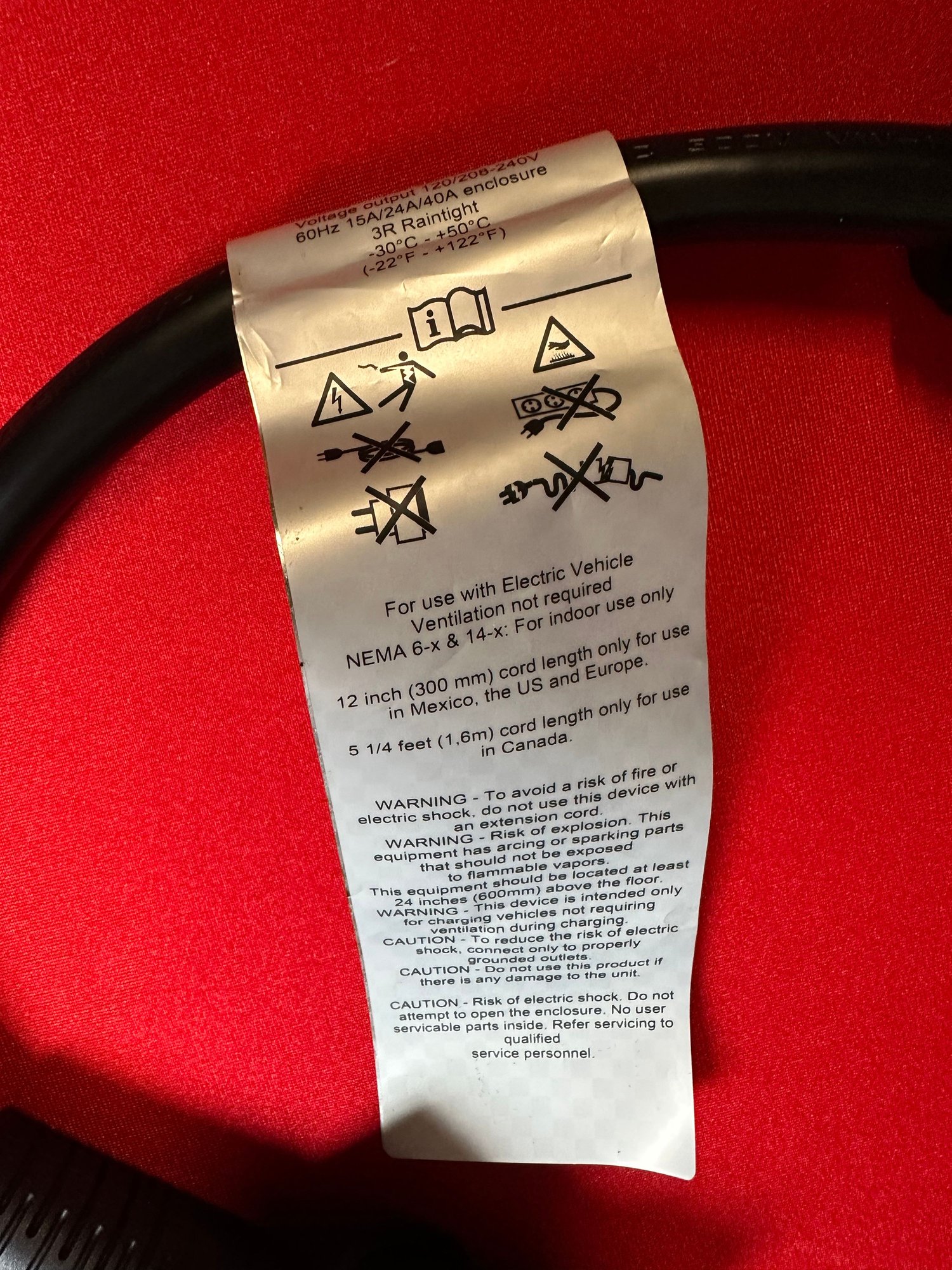 Engine - Electrical - NEMA 14-50 4-Prong Plug Wall to Charger Cable (Genuine Porsche OEM): $125.00 Shipped - New - All Years Porsche Taycan - Deptford, NJ 08096, United States