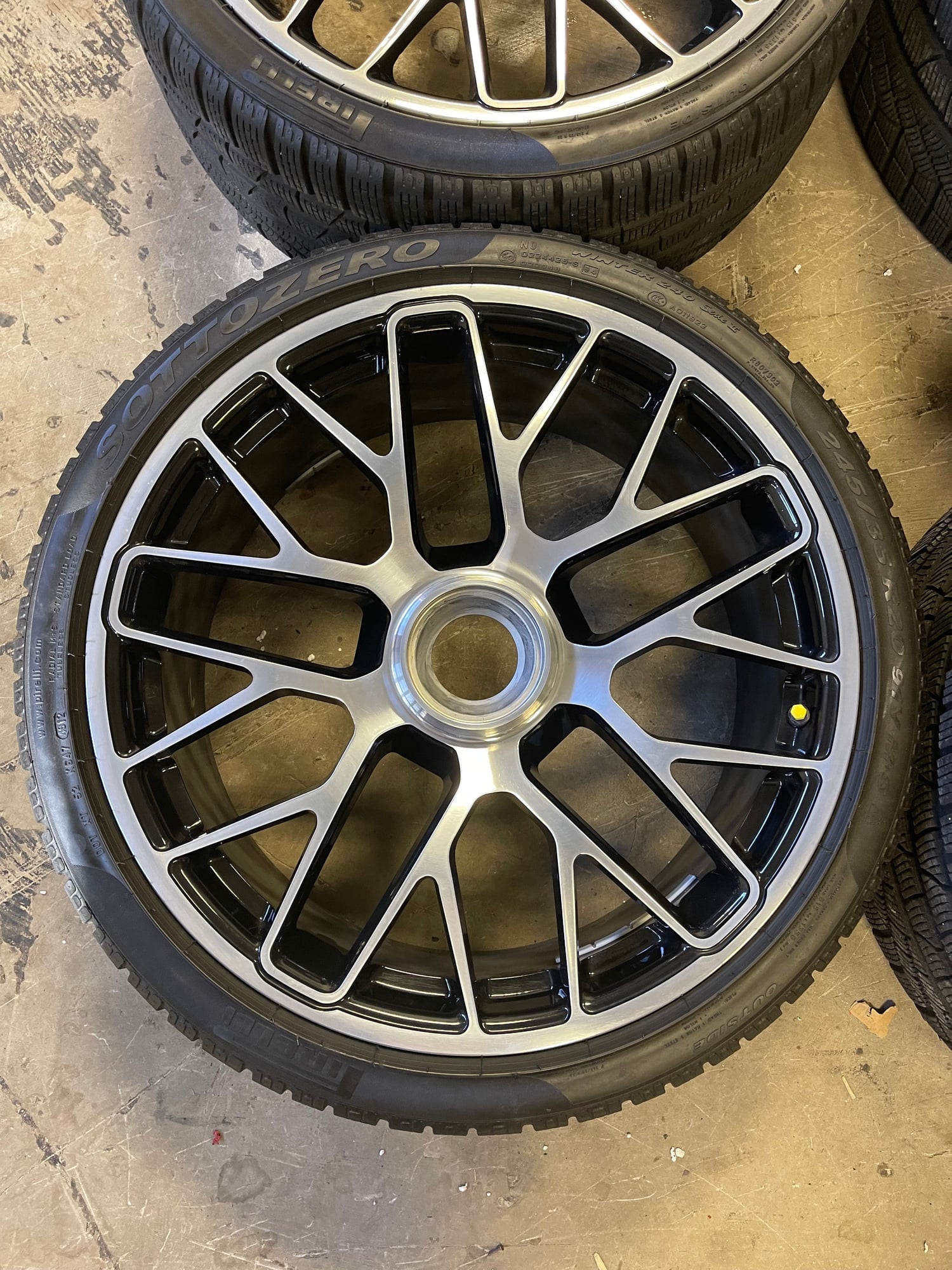 Wheels and Tires/Axles - 991.1 Turbo S Center Lock wheels with Pirelli Sottozero M&S tires - Used - 2014 to 2016 Porsche 911 - Hudson, NH 03051, United States