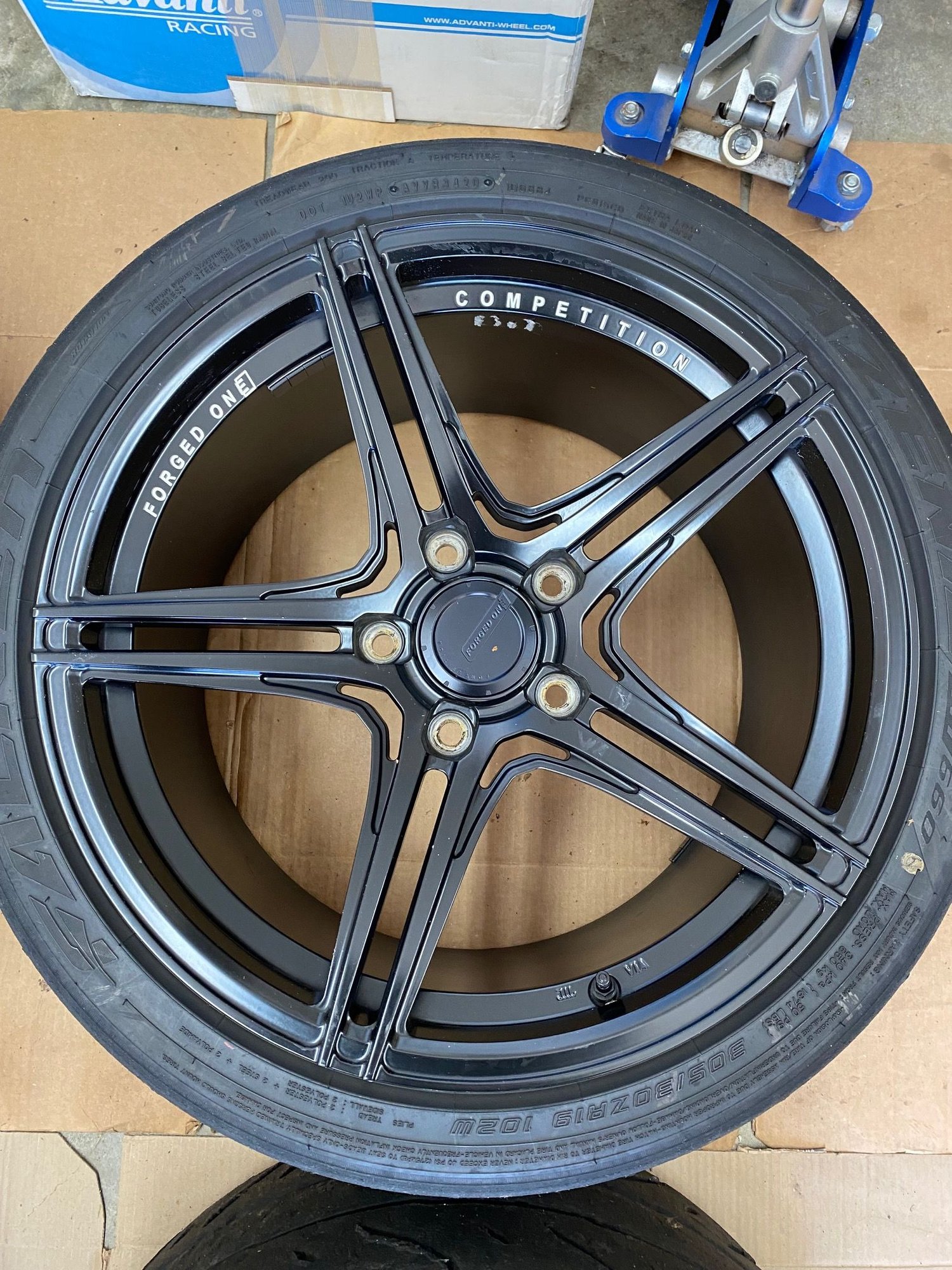 Wheels and Tires/Axles - Forged One Competition Wheels with RT660's and TPMS for 981/982 GT4 - Used - 2016 to 2022 Porsche Cayman GT4 - Yorktown, VA 23692, United States