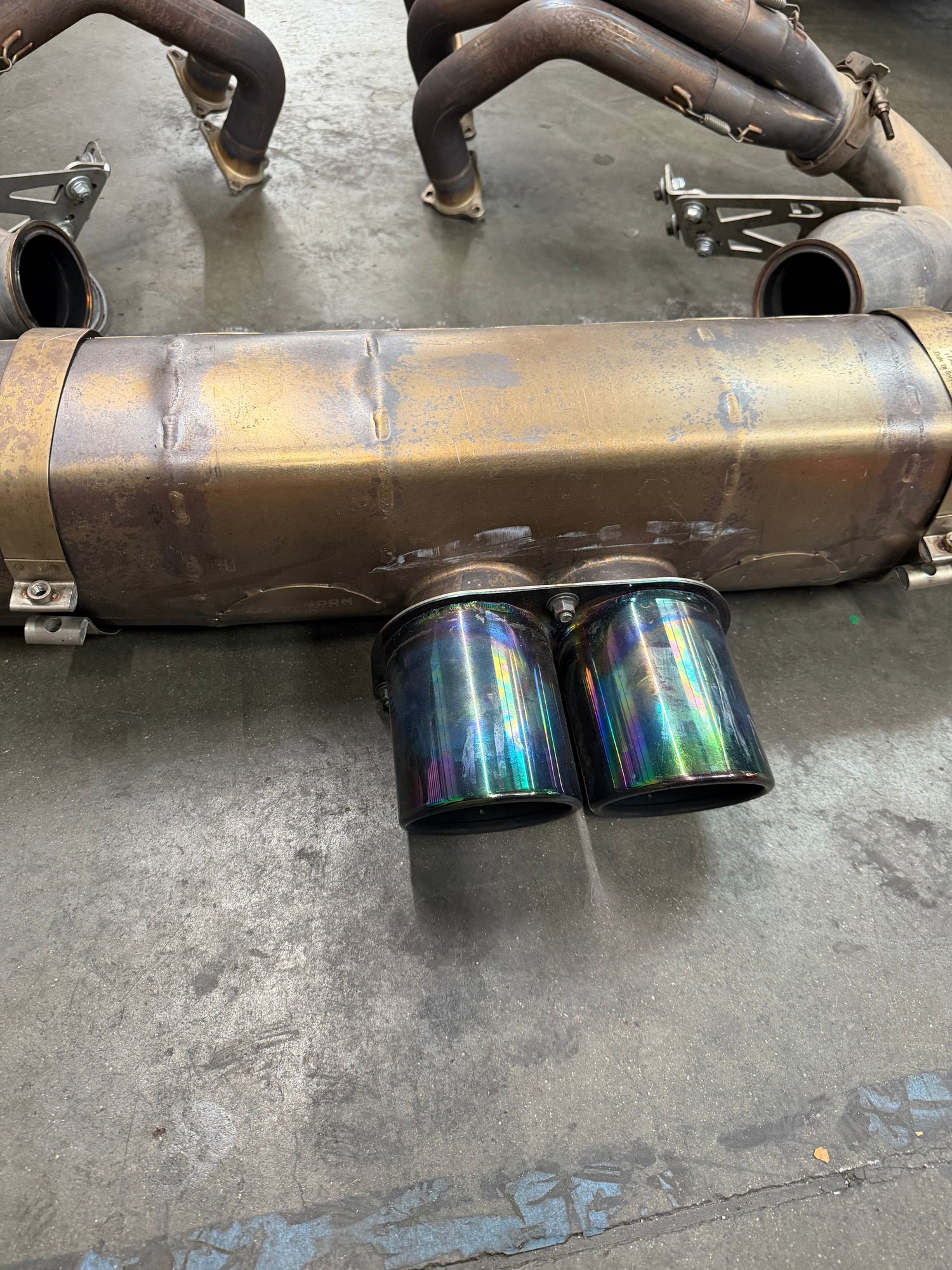 Engine - Exhaust - Dundon street header lifetime muffler 991.2 GT3 Loud 3 inch + Ti tips - Used - Mountain View, CA 94306, United States