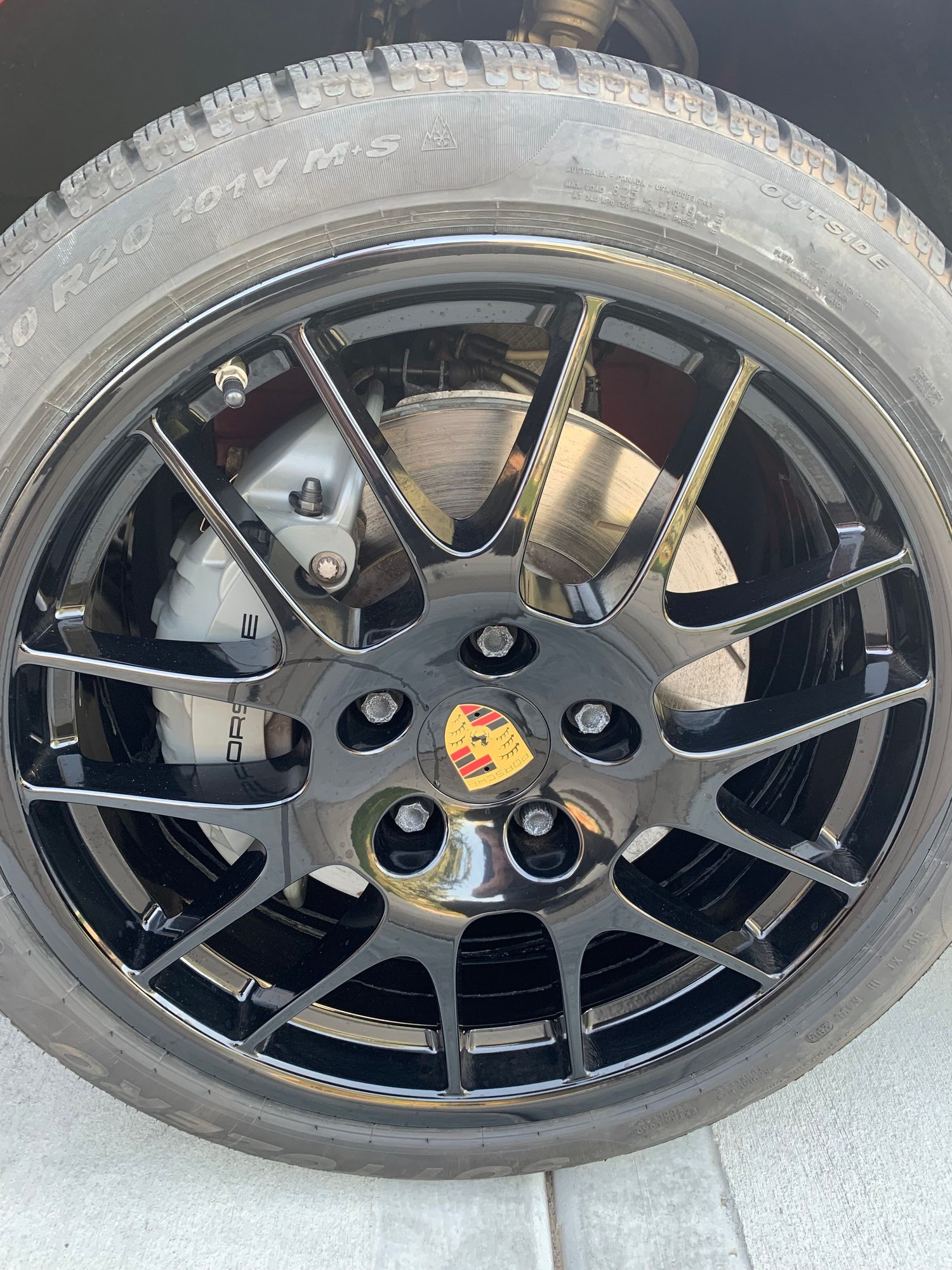 Wheels and Tires/Axles - 970 Panamera 20 inch OEM Spyder Winter Wheel Set in Black - Used - 2010 to 2016 Porsche Panamera - Naperville, IL 60565, United States