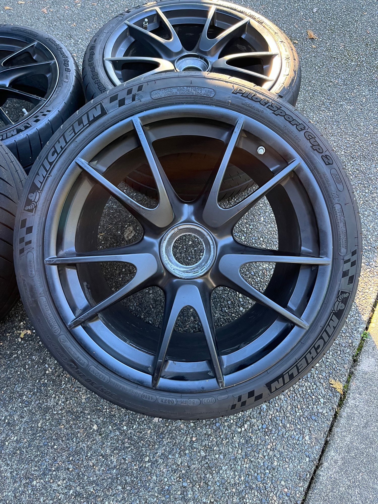 Wheels and Tires/Axles - Porsche 997.2 GT3 centerlock wheels (matte black) - Used - 2009 to 2011 Porsche GT3 - Seattle, WA 98112, United States