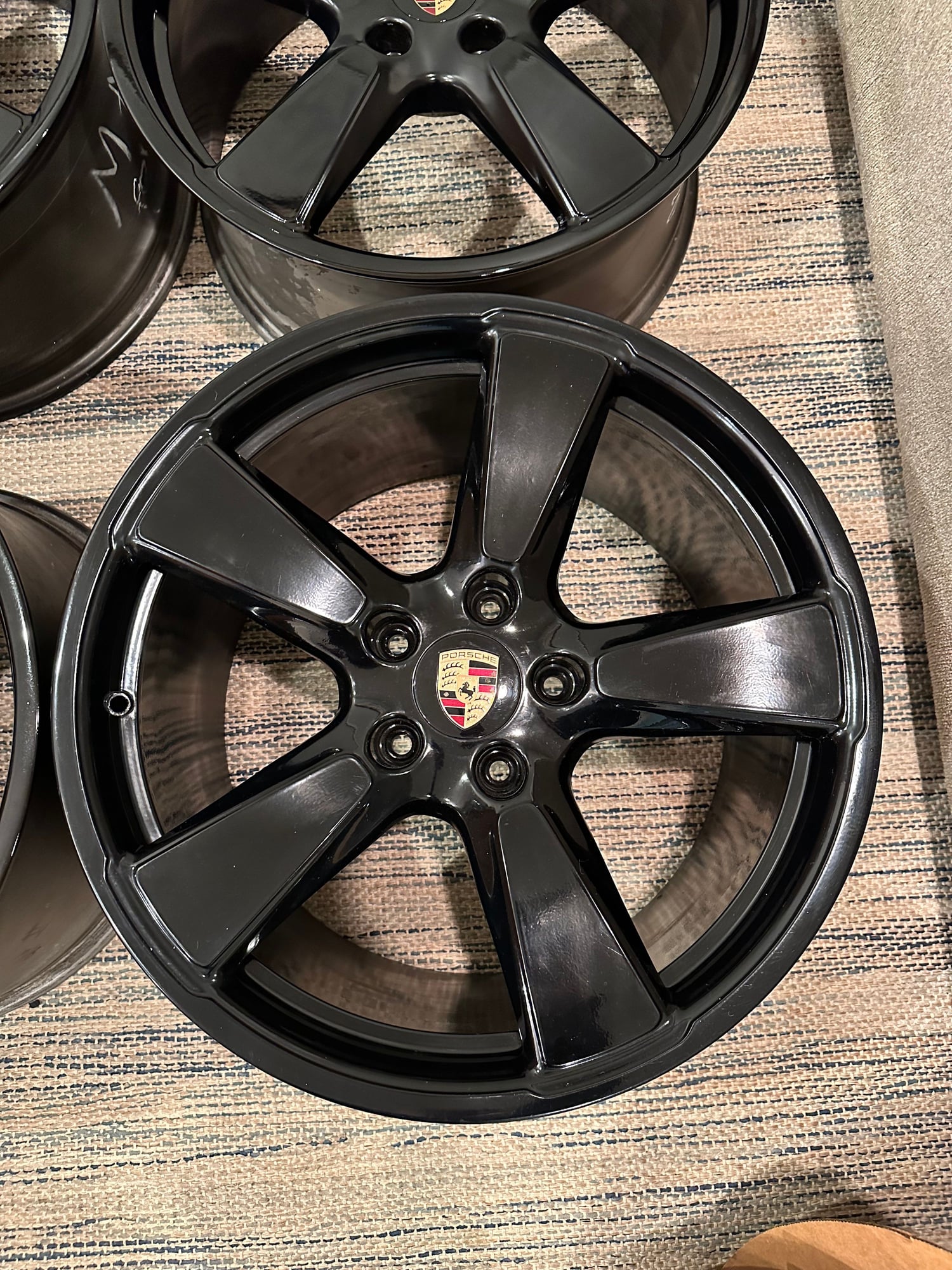 2020 Porsche Cayenne - 20" OEM Panamera Sport Classic Wheels - Black - Excellent - Wheels and Tires/Axles - $2,250 - Plymouth, MN 55447, United States