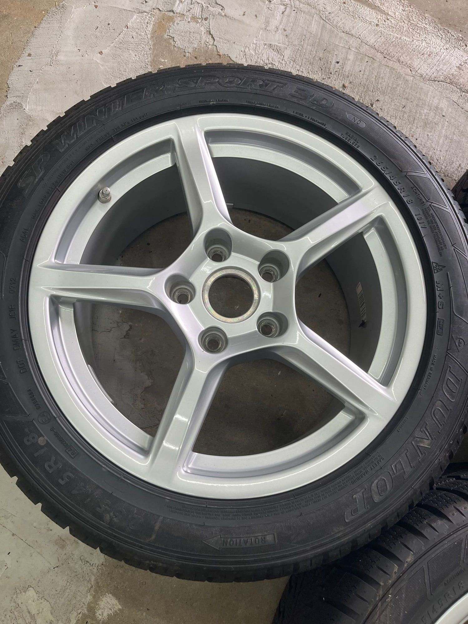 Wheels and Tires/Axles - OEM 18" 2012+ 981 982 718 Cayman Boxster Wheels and Winter Tires w/TPMS - LIKE NEW - Used - All Years  All Models - Cleveland, OH 44129, United States