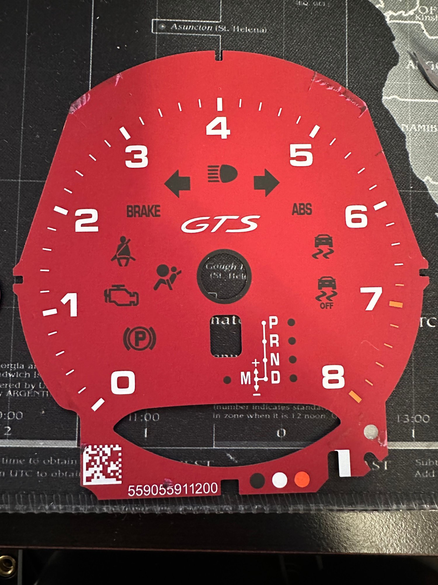 Audio Video/Electronics - Porsche Oem GTS Red gauge faces. - Used - 2013 to 2023 Porsche All Models - Rochester, NY 14617, United States