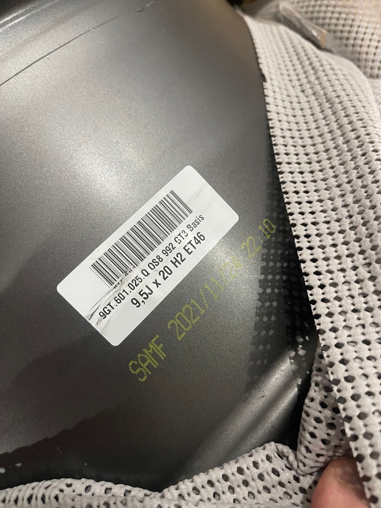 Wheels and Tires/Axles - (1) 992 GT3 Satin Silver Wheel 20" - Used - 2021 to 2024 Porsche GT3 - Moline, IL 61265, United States