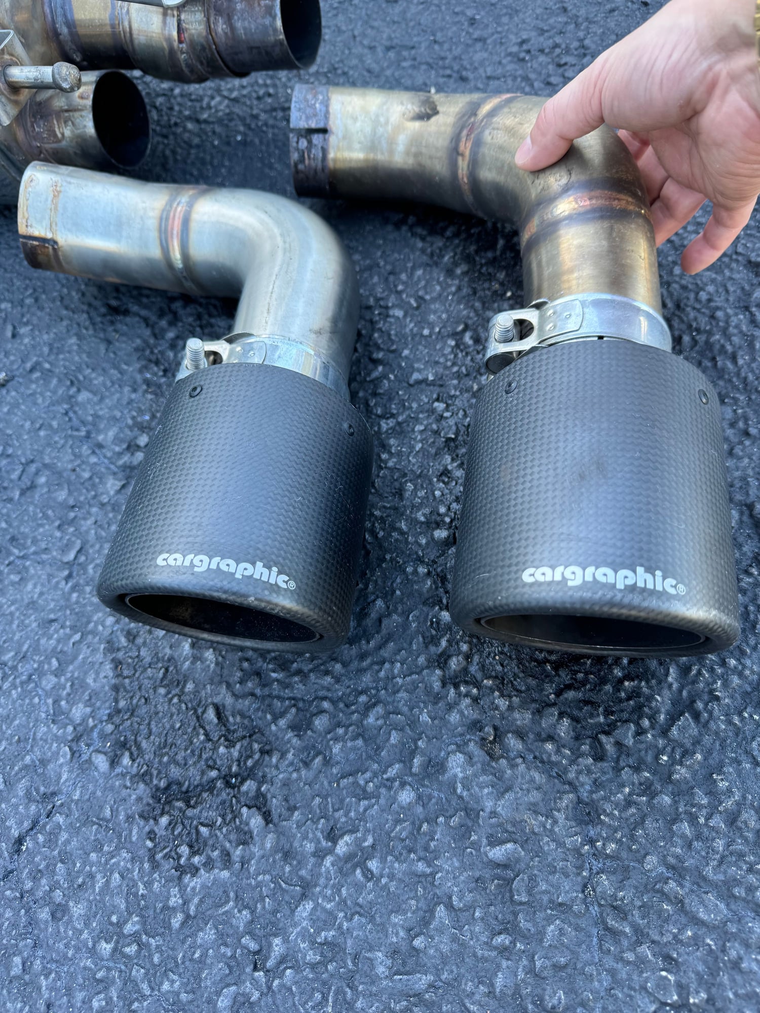 Engine - Exhaust - Capristo | 2019+ Cayenne Turbo 9Y0 | Exhaust | Carbon Fiber Tips - Used - All Years  All Models - Winter Springs, FL 32708, United States