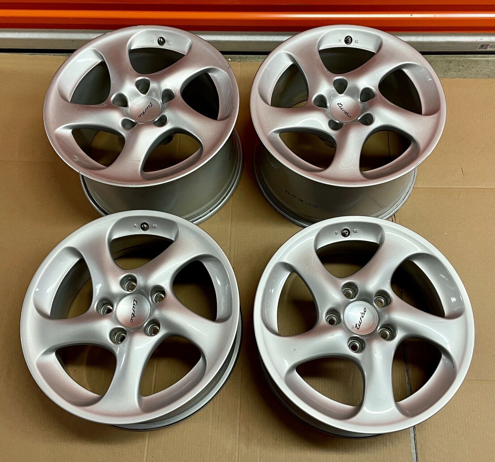 Wheels and Tires/Axles - OEM Porsche 911 996 Turbo S X50 996TT-S - GT - 18" - Hollow - Turbo Twist Staggered W - Used - 1977 to 2012 Porsche 911 - South Kingstown, RI 02879, United States