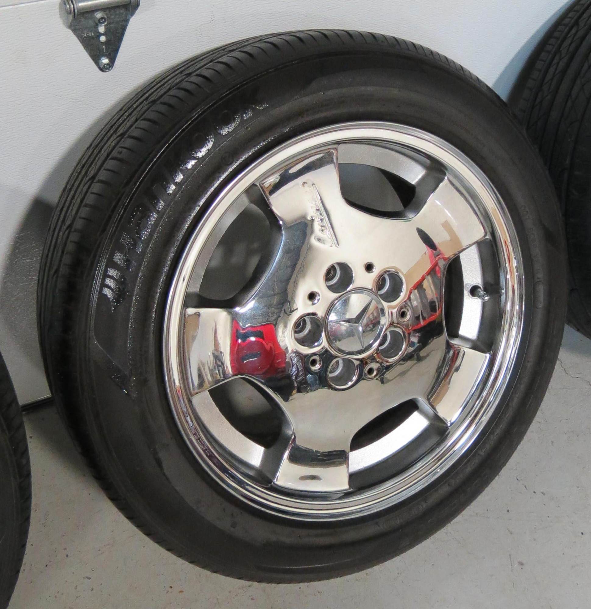 Wheels and Tires/Axles - Mercedes Lorinser RS 90 Wheel 18in 5x112 +37MM Chrome w/ brand new tires - Used - All Years Mercedes-Benz All Models - Saddle Brook, NJ 07663, United States