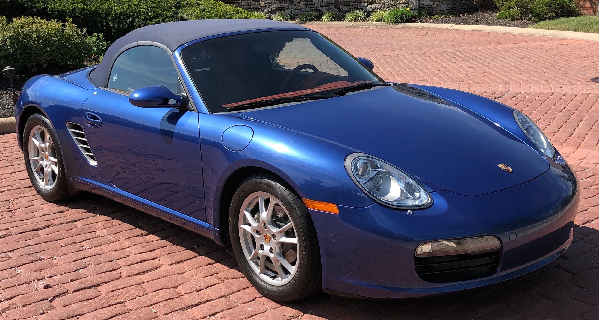 2006 PORSCHE BOXSTER WITH COBALT BLUE EXTERIOR AND RARE TERRACOTTA
