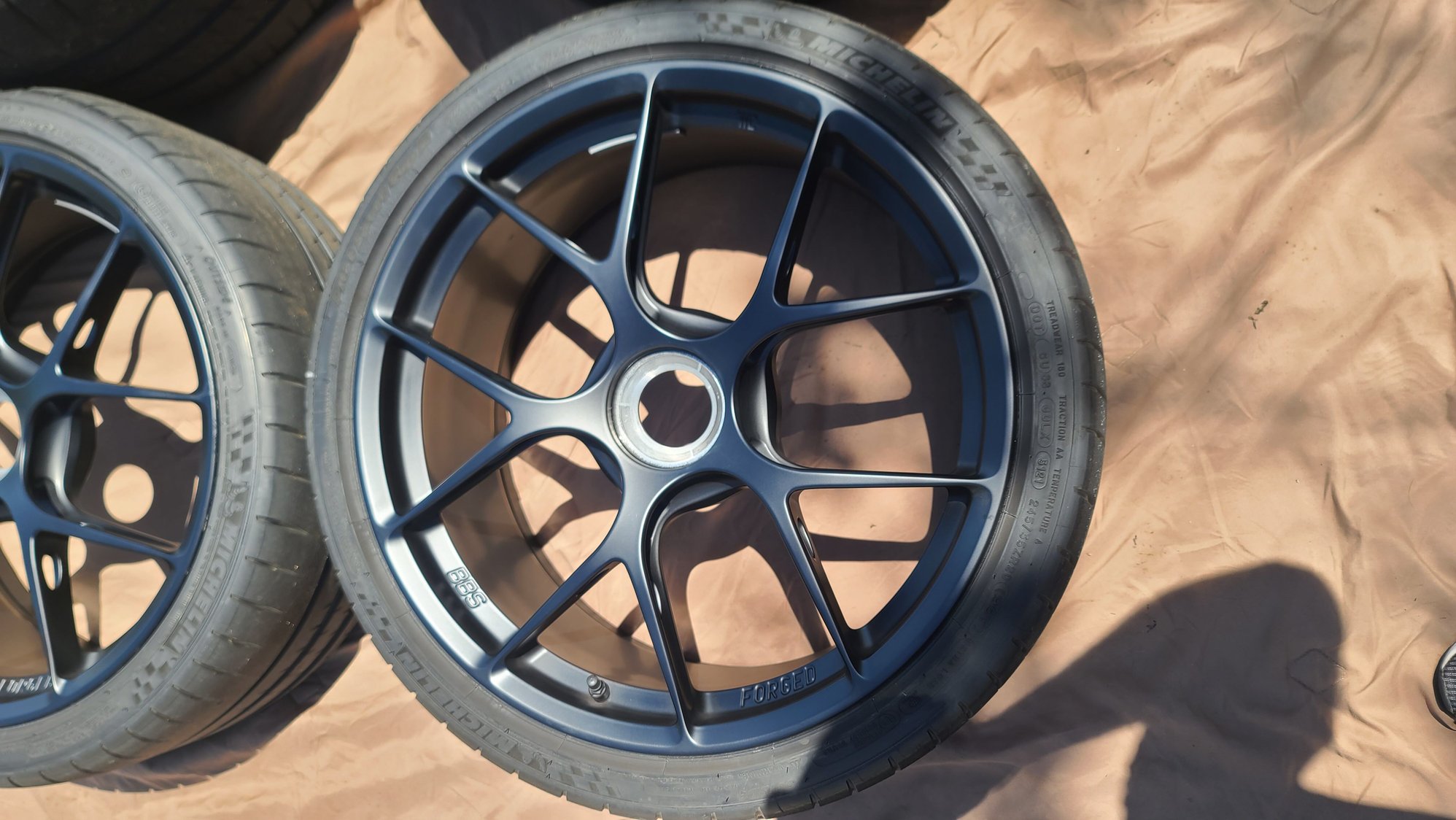 Wheels and Tires/Axles - 991 Porsche GT3 Centerlock BBS FI-R Wheels w/ Michelin Pilot Sport Cup 2 Tires - Used - 2014 to 2019 Porsche GT3 - Saint Louis, MO 63385, United States