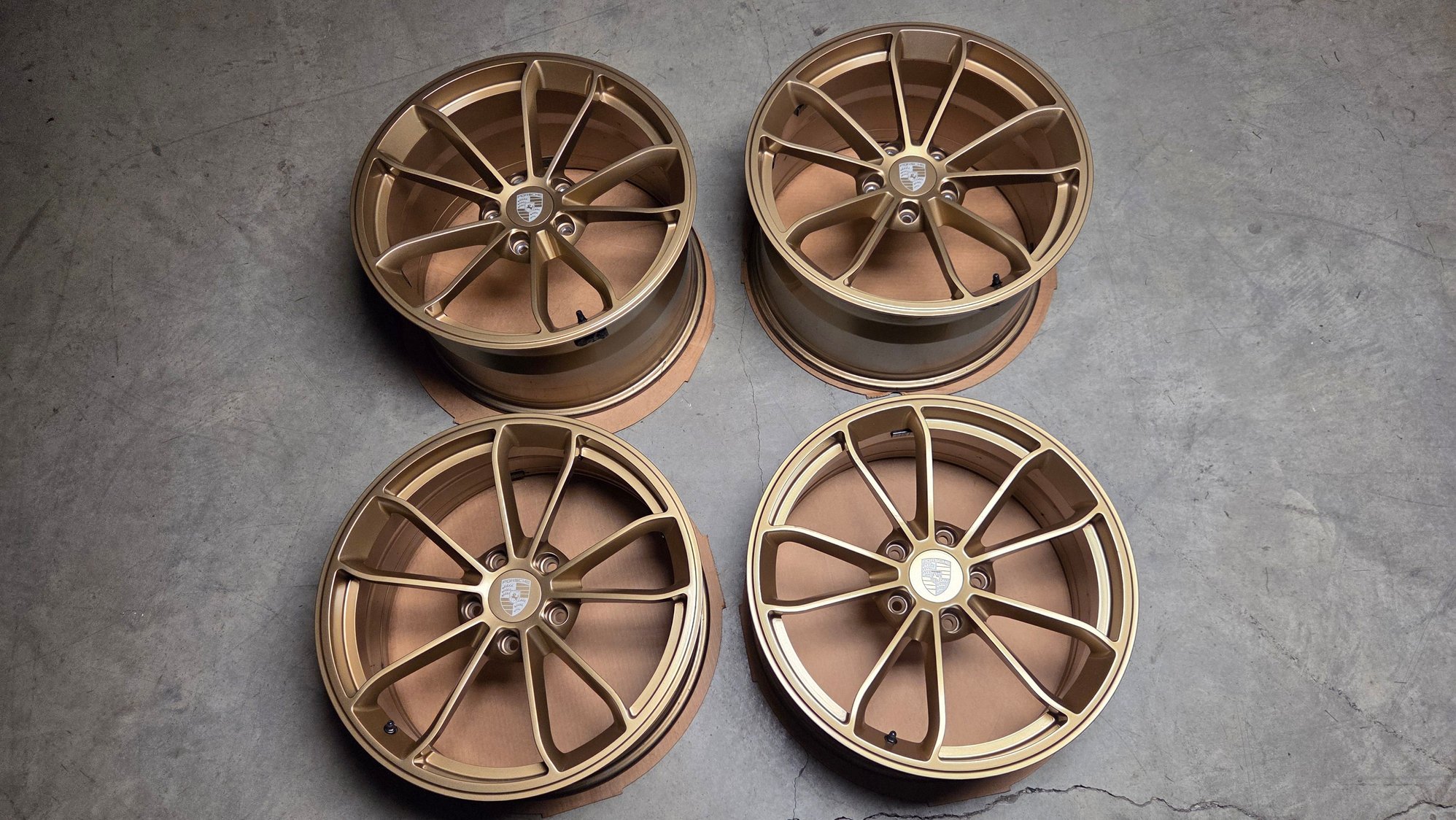 Wheels and Tires/Axles - Porsche 911 GT3 AWC Bespoke Forged Gold 20" Wheels - Used - Edina, MN 55423, United States