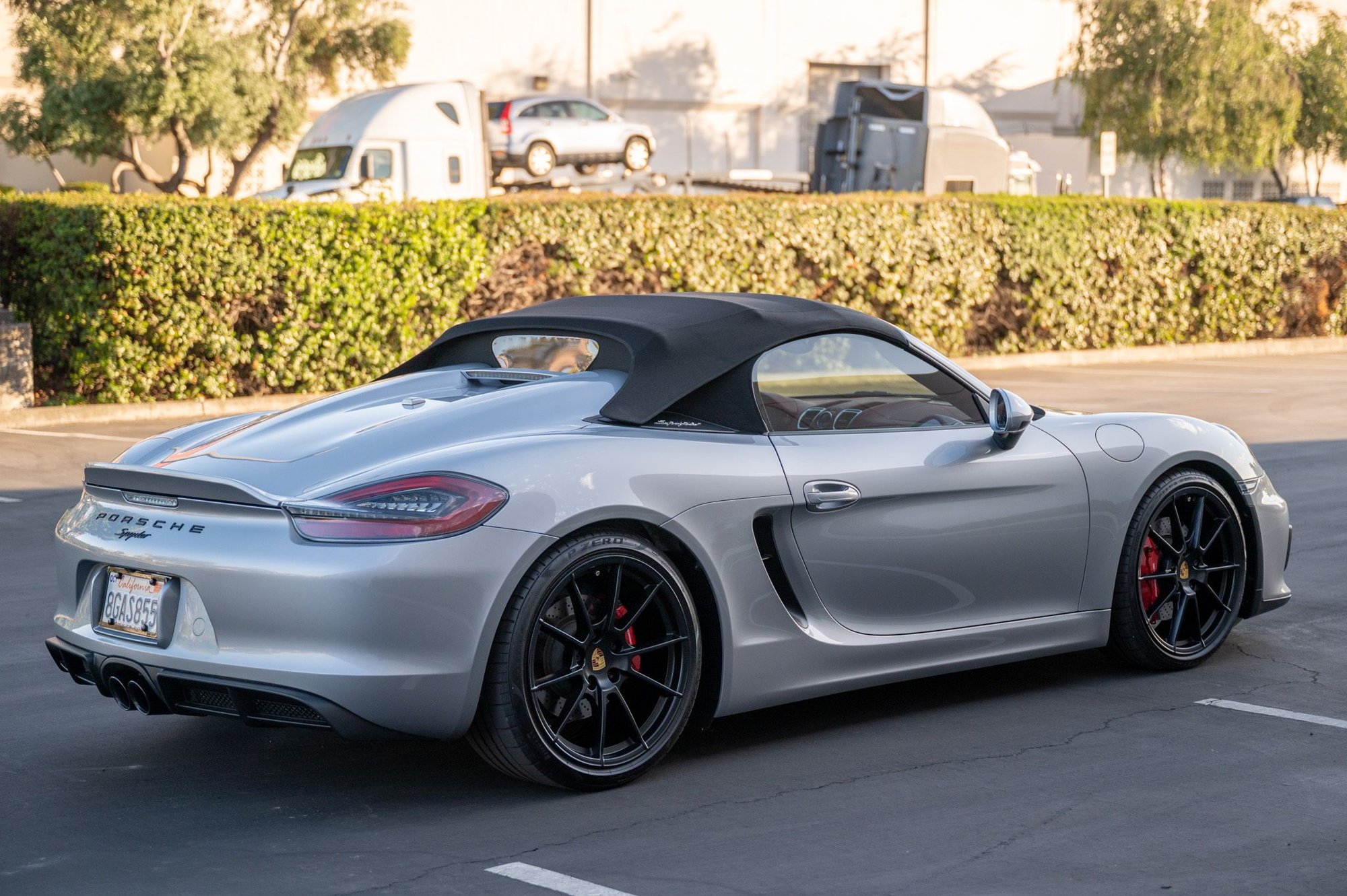 2016 Porsche Boxster - 2016 Boxster Spyder | GT Silver | Spyder Garnet Red Interior | Great spec | 8500~ mi - Used - VIN WP0CC2A82GS152669 - 8,500 Miles - 6 cyl - 2WD - Manual - Convertible - Silver - San Jose, CA 95035, United States