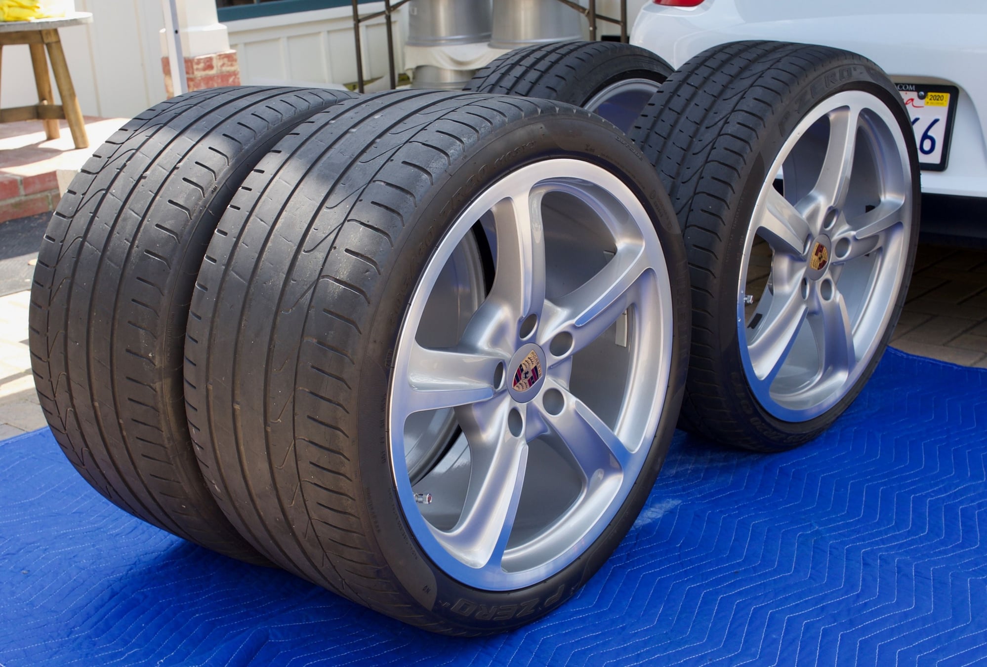 Wheels and Tires/Axles - Sport Techno Wheels 20" for 991 includes tires, center caps and valve stem caps! - Used - 2012 to 2016 Porsche 911 - Santa Barbara, CA 93108, United States