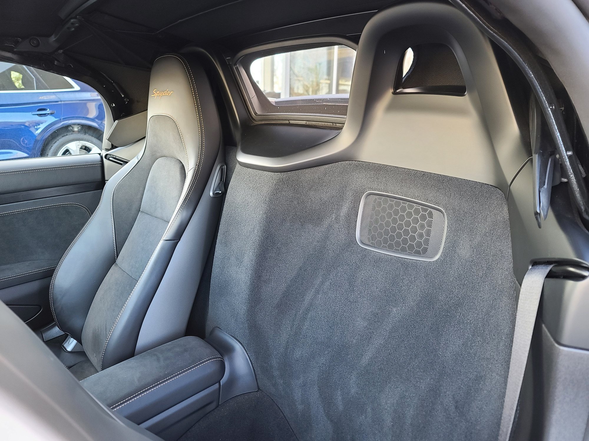2021 Porsche 718 Spyder - Gentian Blue 982 Spyder with Cognac stitching - Used - VIN WP0CC2A86MS240846 - 1,856 Miles - 6 cyl - 2WD - Manual - Convertible - Blue - Fresno, CA 93650, United States