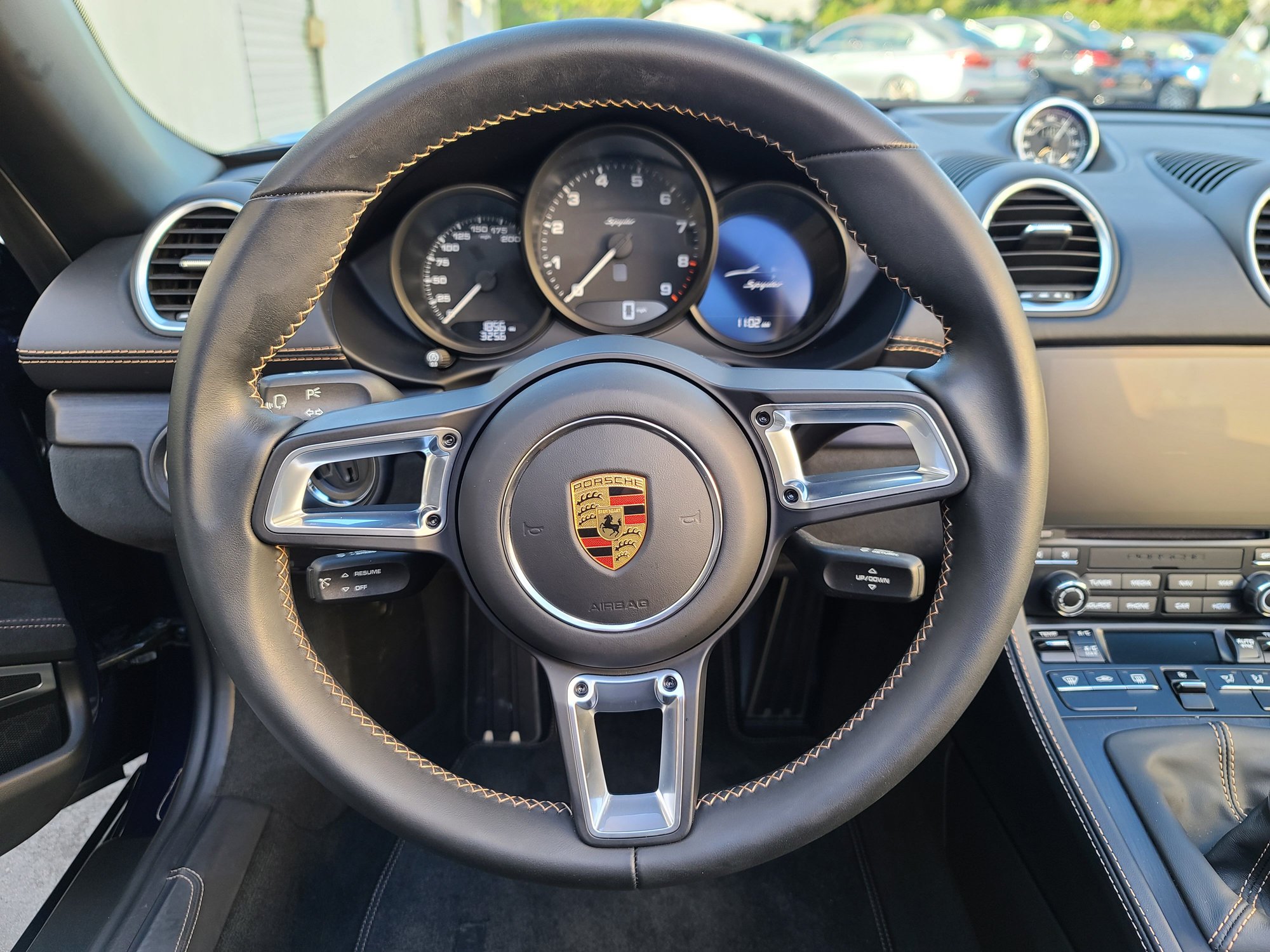 2021 Porsche 718 Spyder - Gentian Blue 982 Spyder with Cognac stitching - Used - VIN WP0CC2A86MS240846 - 1,856 Miles - 6 cyl - 2WD - Manual - Convertible - Blue - Fresno, CA 93650, United States